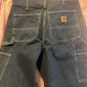 Carhartt Men's Dark Blue Relaxed Jeans 32 X 30
